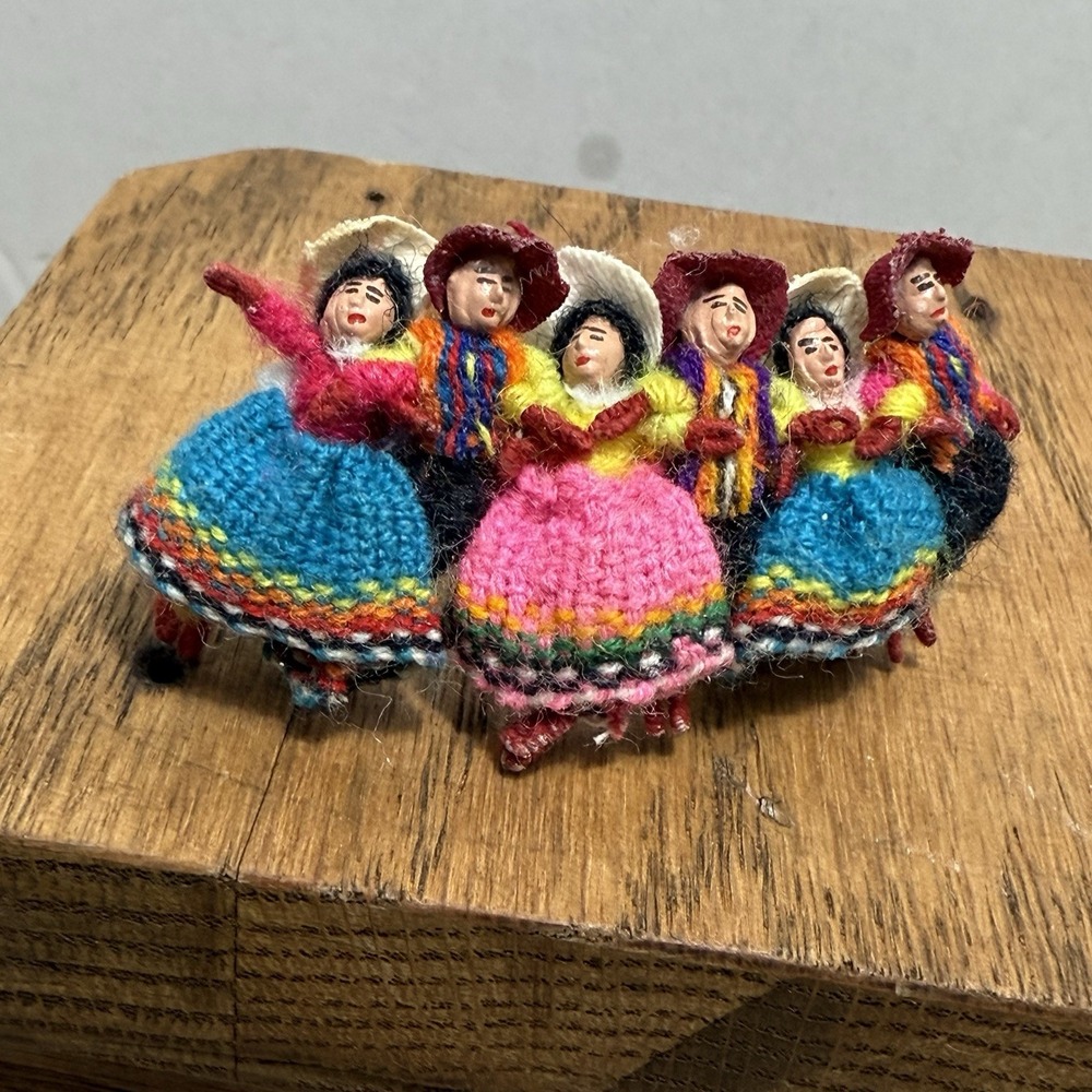 Peruvian Artisan Handcrafted Multicolor Dancers Hair Clip Barrette